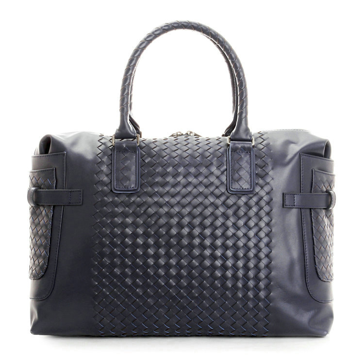 Bottega Veneta intrecciato briefcase 399805 blue - Click Image to Close